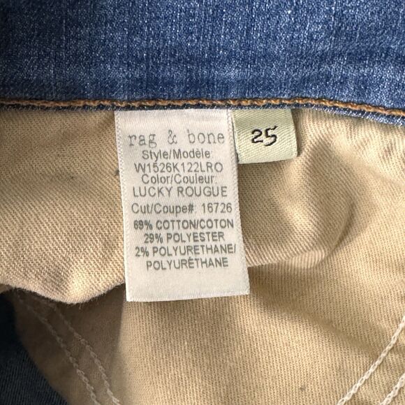 Rag & Bone Jeans Womens 0 25" Blue Ankle Skinny Basic Casual‎ Neutral Everyday - Picture 10 of 12